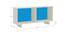 Minerva Engineered Wood Drawer Storage Bed - Azure Blue (Single Bed Size, Matte Laminate Finish) by Urban Ladder - Design 1 Dimension - 566435