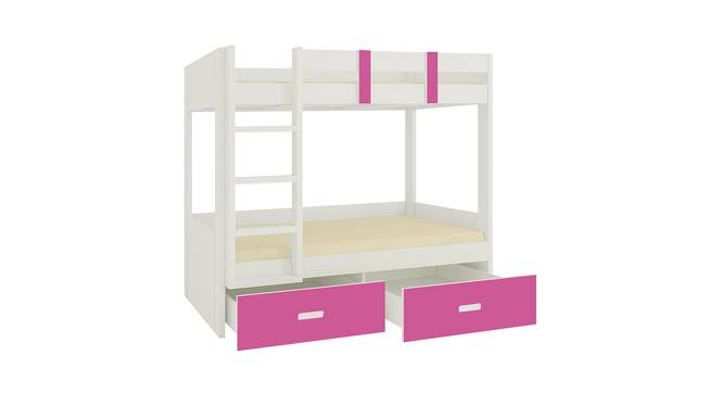 Adonica Engineered Wood Drawer Storage Bunk Bed - Barbie Pink (Single Bed Size, Matte Laminate Finish) by Urban Ladder - Front View Design 1 - 566451