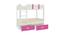Adonica Engineered Wood Drawer Storage Bunk Bed - Barbie Pink (Single Bed Size, Matte Laminate Finish) by Urban Ladder - Front View Design 1 - 566451
