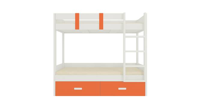 Adonica Engineered Wood Drawer Storage Bunk Bed - Light Orange (Single Bed Size, Matte Laminate Finish) by Urban Ladder - Front View Design 1 - 566452