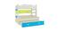 Odessa Engineered Wood Non Storage Bunk Bed - Lime Yellow - Azure Blue (Matte Laminate Finish, Double Bed Size) by Urban Ladder - Front View Design 1 - 566457