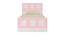 Cordoba Engineered Wood Non Storage Bed - Ivory - English Pink (Single Bed Size, Matte Laminate Finish) by Urban Ladder - Front View Design 1 - 566463