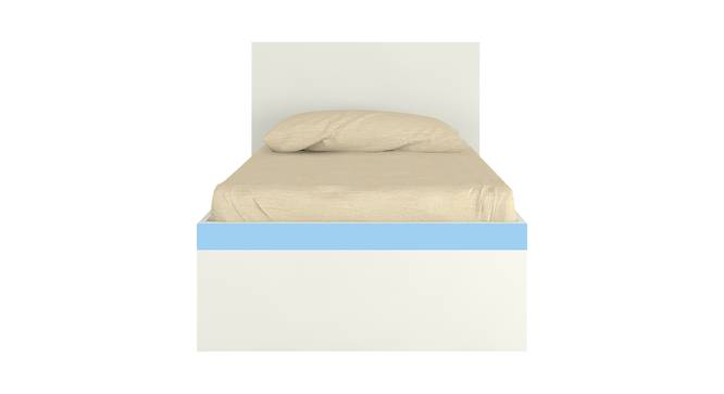 Riga Engineered Wood Non Storage Bed - Sky Blue (Single Bed Size, Matte Laminate Finish) by Urban Ladder - Front View Design 1 - 566464