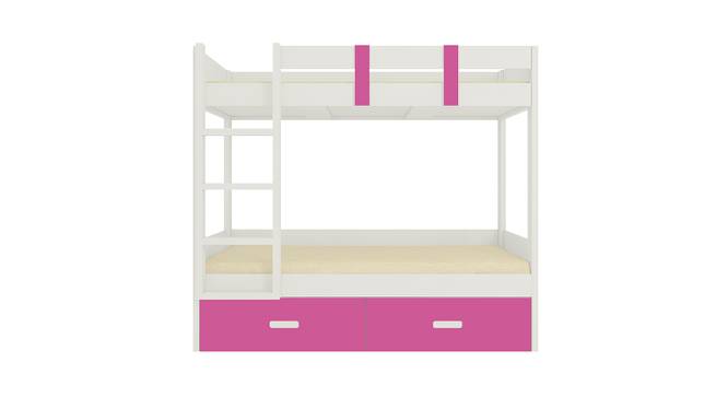 Adonica Engineered Wood Drawer Storage Bunk Bed - Barbie Pink (Single Bed Size, Matte Laminate Finish) by Urban Ladder - Cross View Design 1 - 566465
