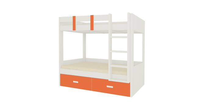 Adonica Engineered Wood Drawer Storage Bunk Bed - Light Orange (Single Bed Size, Matte Laminate Finish) by Urban Ladder - Cross View Design 1 - 566466