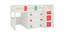 Sonoma Engineered Wood Drawer Storage Bunk Bed - Misty Turquoise - Strawberry Pink (Single Bed Size, Matte Laminate Finish) by Urban Ladder - Cross View Design 1 - 566474