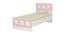 Cordoba Engineered Wood Non Storage Bed - Ivory - English Pink (Single Bed Size, Matte Laminate Finish) by Urban Ladder - Cross View Design 1 - 566477