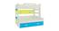 Odessa Engineered Wood Non Storage Bunk Bed - Lime Yellow - Azure Blue (Matte Laminate Finish, Double Bed Size) by Urban Ladder - Design 1 Side View - 566485