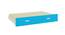 Odessa Engineered Wood Non Storage Bunk Bed - Lime Yellow - Azure Blue (Matte Laminate Finish, Double Bed Size) by Urban Ladder - Design 1 Close View - 566503