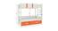 Adonica Engineered Wood Drawer Storage Bunk Bed - Light Orange (Single Bed Size, Matte Laminate Finish) by Urban Ladder - Design 1 Dimension - 566507