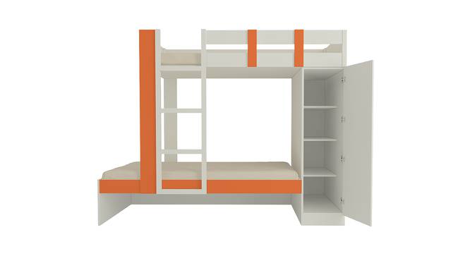 Evita Engineered Wood Box Storage Bunk Bed - Light Orange (Single Bed Size, Matte Laminate Finish) by Urban Ladder - Front View Design 1 - 566549