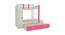 Evita Trundle Engineered Wood Box Storage Bunk Bed - Barbie Pink (Single Bed Size, Matte Laminate Finish) by Urban Ladder - Front View Design 1 - 566550