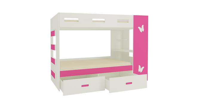 Rio Engineered Wood Box & Drawer Storage Bunk Bed - Barbie Pink (Single Bed Size, Matte Laminate Finish) by Urban Ladder - Front View Design 1 - 566552