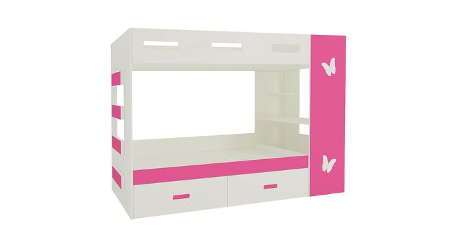 Rio Engineered Wood Box & Drawer Storage Bunk Bed - Barbie Pink (Single Bed Size, Matte Laminate Finish) by Urban Ladder - Cross View Design 1 - 566566