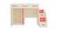 Bonita Engineered Wood Box & Drawer Storage Bunk Bed - Light Wood - Strawberry Pink (Single Bed Size, Matte Laminate Finish) by Urban Ladder - Design 1 Close View - 566595
