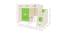 Bonita Engineered Wood Box & Drawer Storage Bunk Bed - Light Wood - Verdant Green (Single Bed Size, Matte Laminate Finish) by Urban Ladder - Design 1 Dimension - 566608