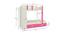 Evita Trundle Engineered Wood Box Storage Bunk Bed - Barbie Pink (Single Bed Size, Matte Laminate Finish) by Urban Ladder - Design 1 Dimension - 566615
