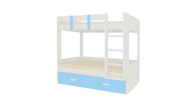 Adonica Engineered Wood Drawer Storage Bunk Bed - Sky Blue (Single Bed Size, Matte Laminate Finish) by Urban Ladder - Front View Design 1 - 566624