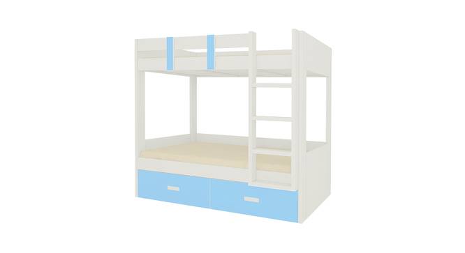 Adonica Engineered Wood Drawer Storage Bunk Bed - Sky Blue (Single Bed Size, Matte Laminate Finish) by Urban Ladder - Front View Design 1 - 566624