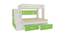 Austin Engineered Wood Box & Drawer Storage Bunk Bed - Verdant Green (Matte Laminate Finish, Double Bed Size) by Urban Ladder - Front View Design 1 - 566626