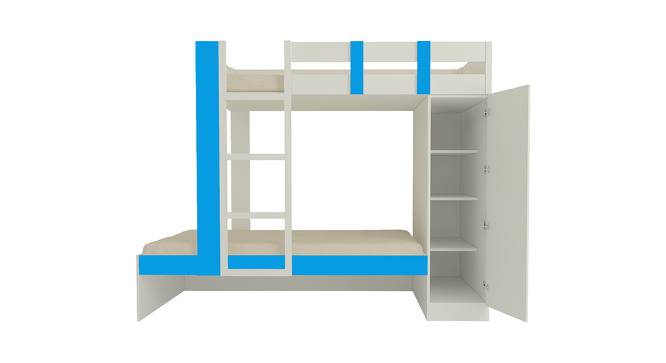 Evita Engineered Wood Box Storage Bunk Bed - Azure Blue (Single Bed Size, Matte Laminate Finish) by Urban Ladder - Front View Design 1 - 566632