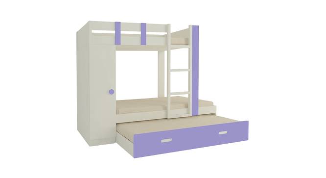 Evita Trundle Engineered Wood Box Storage Bunk Bed - Persian Lilac (Single Bed Size, Matte Laminate Finish) by Urban Ladder - Front View Design 1 - 566636