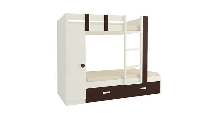 Evita Trundle Engineered Wood Box Storage Bunk Bed - Coffee Walnut (Single Bed Size, Matte Laminate Finish) by Urban Ladder - Front View Design 1 - 566637