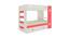 Rio Engineered Wood Box & Drawer Storage Bunk Bed - Strawberry Pink (Single Bed Size, Matte Laminate Finish) by Urban Ladder - Front View Design 1 - 566639