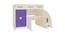 Bonita Engineered Wood Box & Drawer Storage Bunk Bed - Light Wood - Lavender Purple (Single Bed Size, Matte Laminate Finish) by Urban Ladder - Cross View Design 1 - 566652