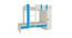 Evita Engineered Wood Box Storage Bunk Bed - Azure Blue (Single Bed Size, Matte Laminate Finish) by Urban Ladder - Cross View Design 1 - 566654