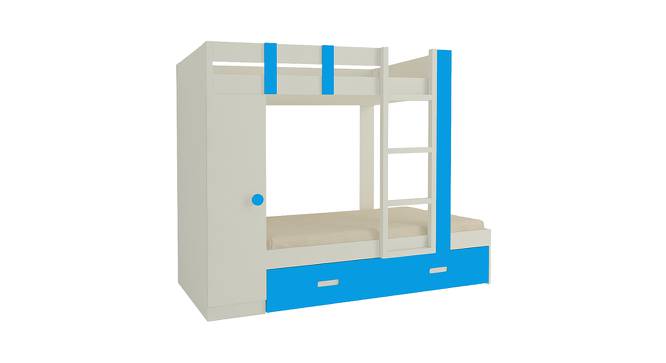 Evita Trundle Engineered Wood Box Storage Bunk Bed - Azure Blue (Single Bed Size, Matte Laminate Finish) by Urban Ladder - Cross View Design 1 - 566655