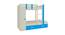 Evita Trundle Engineered Wood Box Storage Bunk Bed - Azure Blue (Single Bed Size, Matte Laminate Finish) by Urban Ladder - Cross View Design 1 - 566655