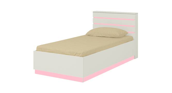 Paloma Engineered Wood Box Storage Bed - Ivory - English Pink (Single Bed Size, Matte Laminate Finish) by Urban Ladder - Cross View Design 1 - 566662