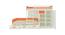 Eskada Engineered Wood Box & Drawer Storage Bunk Bed - Orange (Single Bed Size, Matte Laminate Finish) by Urban Ladder - Design 1 Side View - 566667