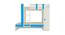 Evita Engineered Wood Box Storage Bunk Bed - Azure Blue (Single Bed Size, Matte Laminate Finish) by Urban Ladder - Design 1 Side View - 566668