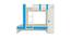 Evita Engineered Wood Box Storage Bunk Bed - Azure Blue (Single Bed Size, Matte Laminate Finish) by Urban Ladder - Design 1 Side View - 566668