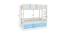 Adonica Engineered Wood Drawer Storage Bunk Bed - Sky Blue (Single Bed Size, Matte Laminate Finish) by Urban Ladder - Design 1 Dimension - 566688