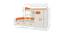 Eskada Engineered Wood Box & Drawer Storage Bunk Bed - Orange (Single Bed Size, Matte Laminate Finish) by Urban Ladder - Design 1 Dimension - 566691