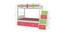 Suvina Engineered Wood Drawer Storage Bunk Bed - Strawberry Pink - Verdant Green (Single Bed Size, Matte Laminate Finish) by Urban Ladder - Design 1 Dimension - 566699