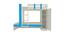 Evita Engineered Wood Box Storage Bunk Bed - Azure Blue (Single Bed Size, Matte Laminate Finish) by Urban Ladder - Design 1 Dimension - 566711