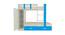Evita Trundle Engineered Wood Box Storage Bunk Bed - Azure Blue (Single Bed Size, Matte Laminate Finish) by Urban Ladder - Design 1 Dimension - 566713