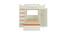 Siona Engineered Wood Box & Drawer Storage Bunk Bed - Light Orange (Single Bed Size, Matte Laminate Finish) by Urban Ladder - Design 1 Dimension - 566722