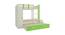 Evita Trundle Engineered Wood Box Storage Bunk Bed - Verdant Green (Single Bed Size, Matte Laminate Finish) by Urban Ladder - Front View Design 1 - 566733