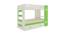Rio Engineered Wood Box & Drawer Storage Bunk Bed - Verdant Green (Single Bed Size, Matte Laminate Finish) by Urban Ladder - Front View Design 1 - 566734