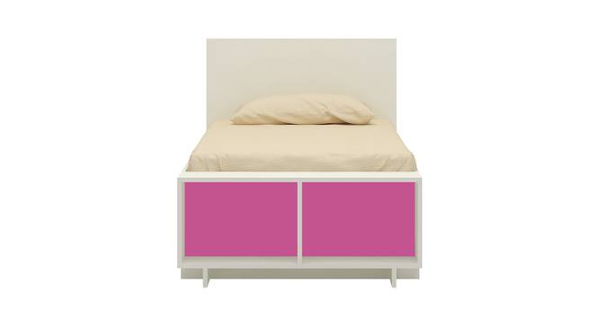 Minerva Engineered Wood Drawer Storage Bed - Barbie Pink (Single Bed Size, Matte Laminate Finish) by Urban Ladder - Front View Design 1 - 566735