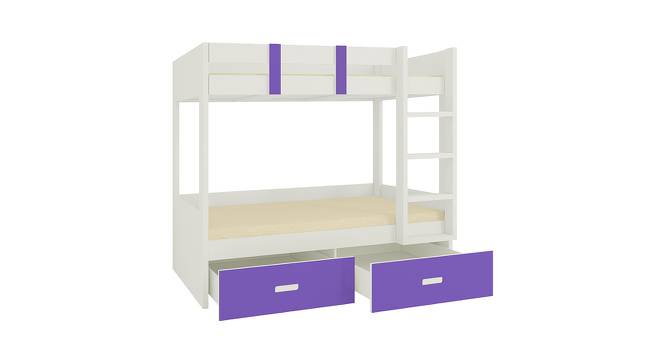Adonica Engineered Wood Drawer Storage Bunk Bed - Lavender Purple (Single Bed Size, Matte Laminate Finish) by Urban Ladder - Cross View Design 1 - 566741