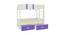Adonica Engineered Wood Drawer Storage Bunk Bed - Lavender Purple (Single Bed Size, Matte Laminate Finish) by Urban Ladder - Cross View Design 1 - 566741