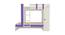 Evita Engineered Wood Box Storage Bunk Bed - Lavender Purple (Single Bed Size, Matte Laminate Finish) by Urban Ladder - Cross View Design 1 - 566747