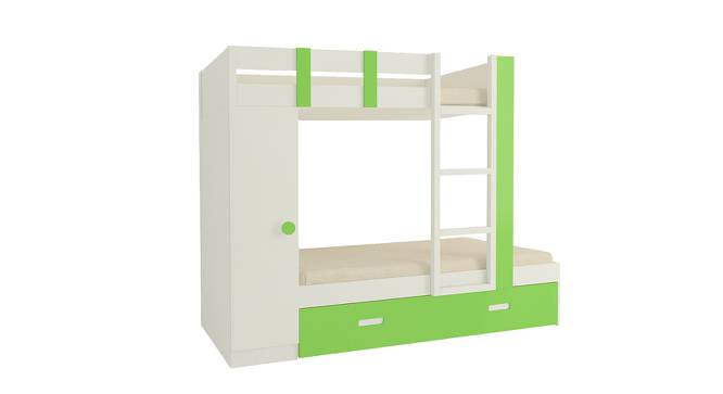 Evita Trundle Engineered Wood Box Storage Bunk Bed - Verdant Green (Single Bed Size, Matte Laminate Finish) by Urban Ladder - Cross View Design 1 - 566748