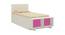 Minerva Engineered Wood Drawer Storage Bed - Barbie Pink (Single Bed Size, Matte Laminate Finish) by Urban Ladder - Cross View Design 1 - 566750